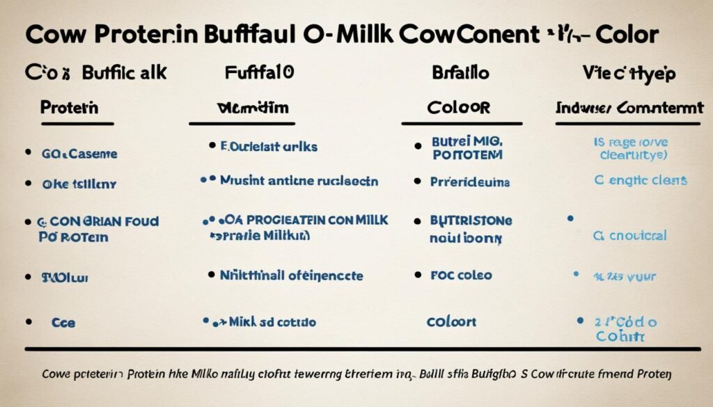 milk protein content