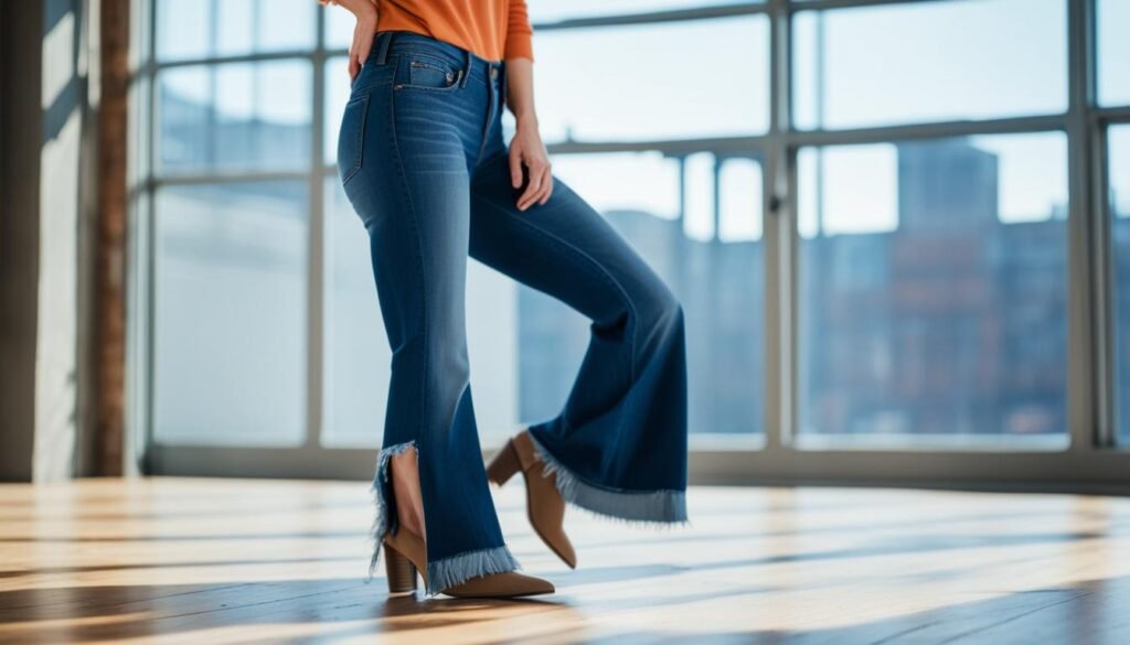 wide-leg jeans