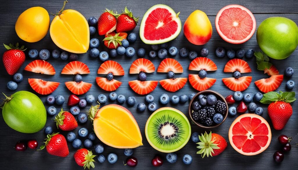 vibrant summer fruits